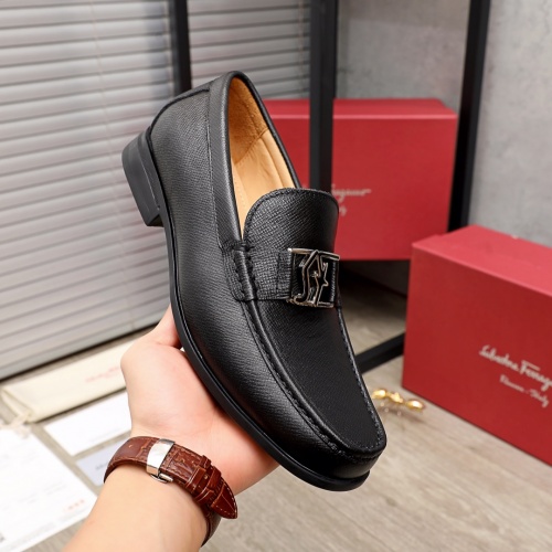 Replica Ferragamo Leather Shoes For Men #945747 $85.00 USD for Wholesale
