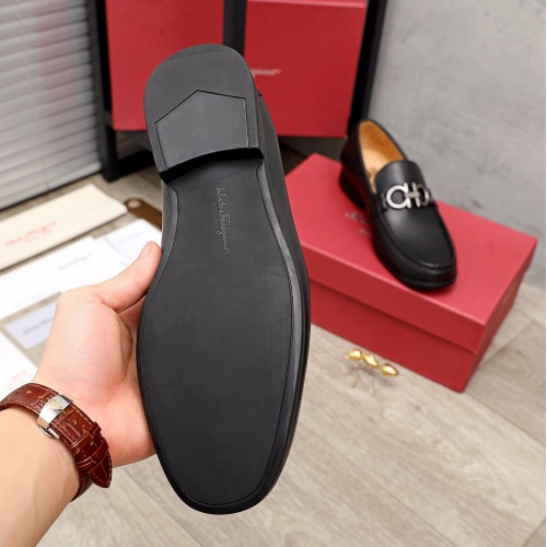 Replica Ferragamo Leather Shoes For Men #945749 $85.00 USD for Wholesale