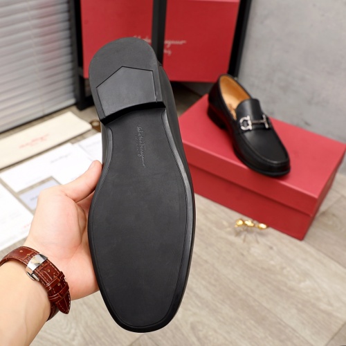 Replica Ferragamo Leather Shoes For Men #945755 $85.00 USD for Wholesale