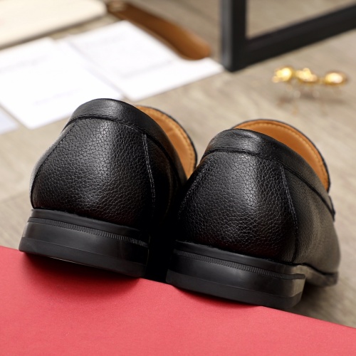 Replica Ferragamo Leather Shoes For Men #945756 $85.00 USD for Wholesale