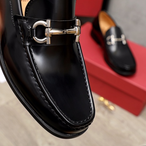 Replica Ferragamo Leather Shoes For Men #945757 $85.00 USD for Wholesale