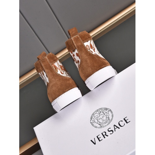 Replica Versace High Tops Shoes For Men #945821 $80.00 USD for Wholesale