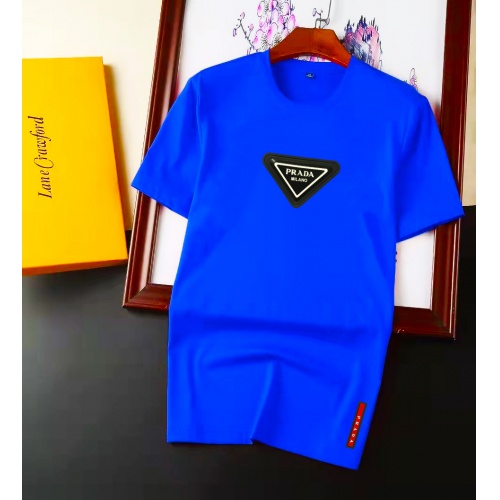 Prada T-Shirts Short Sleeved For Men #945900 $32.00 USD, Wholesale Replica Prada T-Shirts