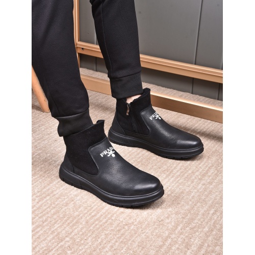 Replica Prada High Tops Shoes For Men #945997 $96.00 USD for Wholesale