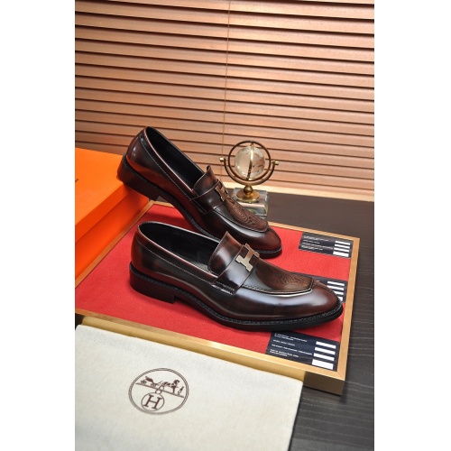 Hermes Leather Shoes For Men #946029 $82.00 USD, Wholesale Replica Hermes Leather Shoes