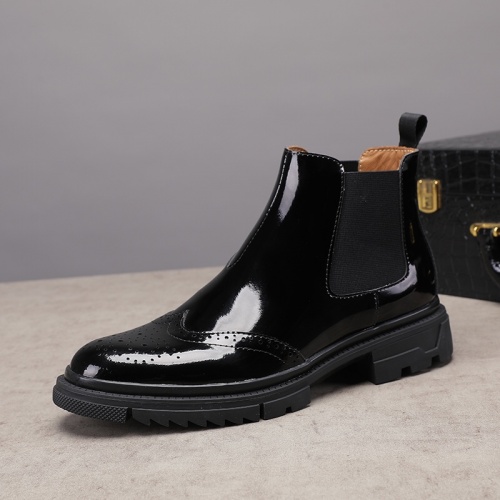 Replica Prada Leather Shoes For Men #946041 $85.00 USD for Wholesale