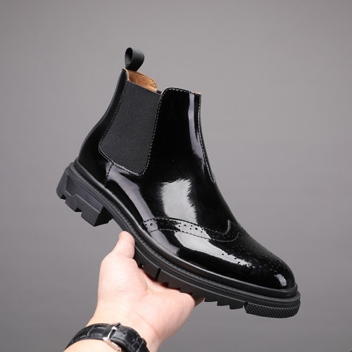 Replica Prada Leather Shoes For Men #946041 $85.00 USD for Wholesale