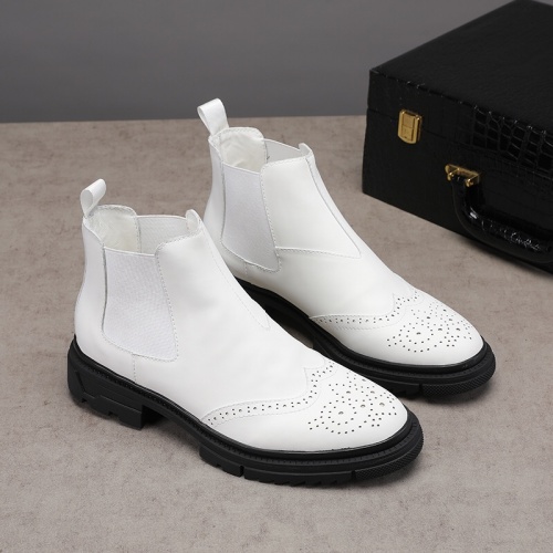 Replica Prada Leather Shoes For Men #946042 $85.00 USD for Wholesale
