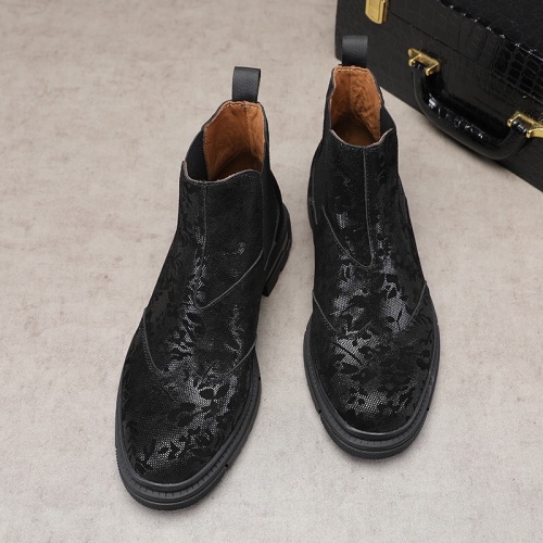 Replica Prada Leather Shoes For Men #946045 $85.00 USD for Wholesale