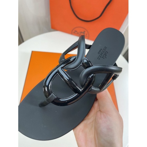 Replica Hermes Slippers For Women #946155 $48.00 USD for Wholesale