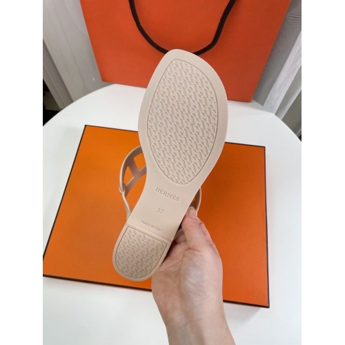 Replica Hermes Slippers For Women #946156 $48.00 USD for Wholesale