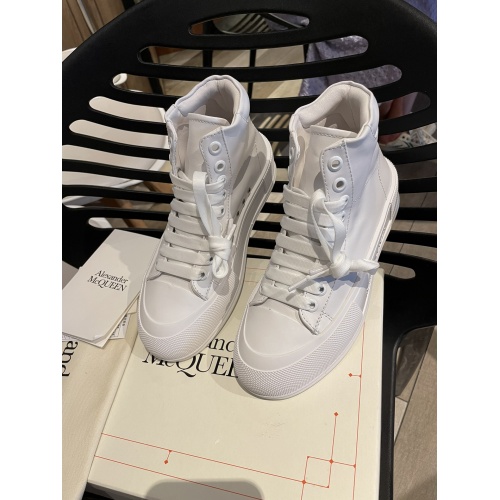 Replica Alexander McQueen High Tops Shoes For Women #946178 $96.00 USD for Wholesale