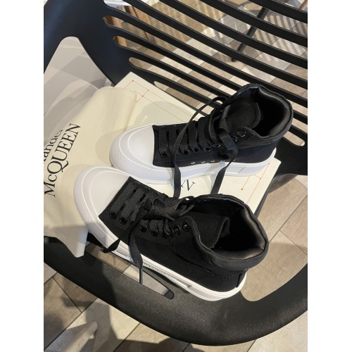 Replica Alexander McQueen High Tops Shoes For Women #946181 $85.00 USD for Wholesale