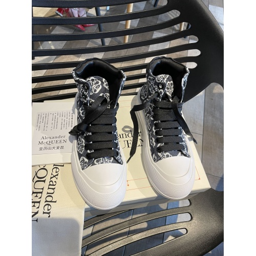Replica Alexander McQueen High Tops Shoes For Women #946182 $85.00 USD for Wholesale