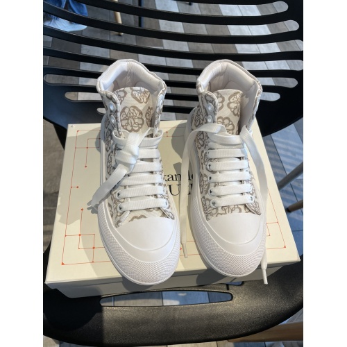 Replica Alexander McQueen High Tops Shoes For Women #946184 $85.00 USD for Wholesale