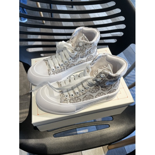 Replica Alexander McQueen High Tops Shoes For Women #946184 $85.00 USD for Wholesale