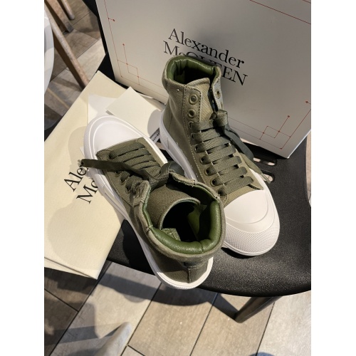 Replica Alexander McQueen High Tops Shoes For Women #946185 $85.00 USD for Wholesale