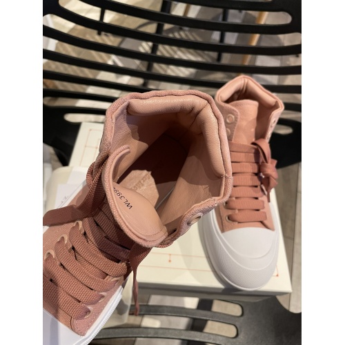 Replica Alexander McQueen High Tops Shoes For Women #946186 $85.00 USD for Wholesale