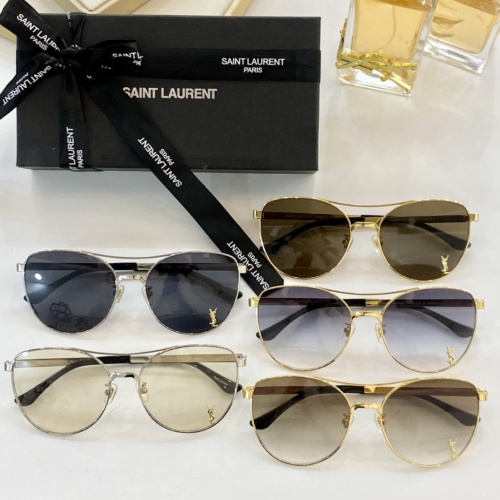 Replica Yves Saint Laurent YSL AAA Quality Sunglassses #946357 $60.00 USD for Wholesale