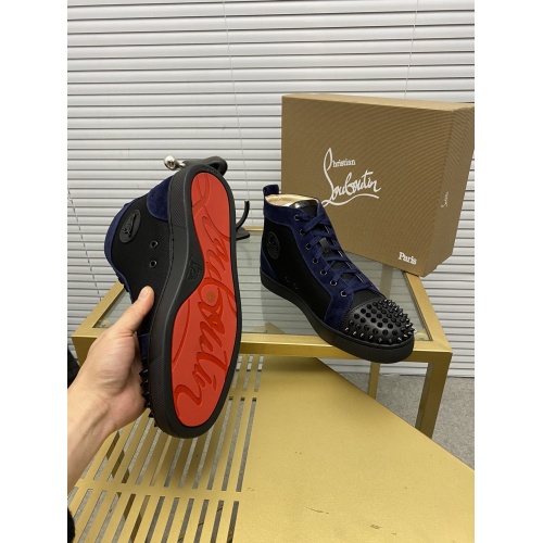 Replica Christian Louboutin High Tops Shoes For Men #946372 $76.00 USD for Wholesale