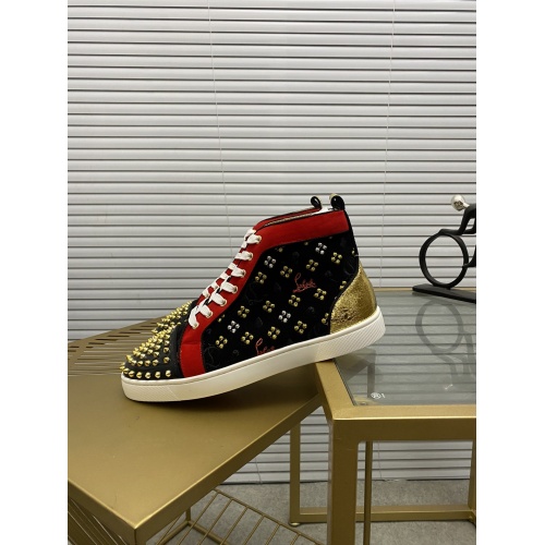 Replica Christian Louboutin High Tops Shoes For Men #946430 $98.00 USD for Wholesale