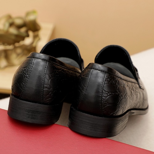 Replica Ferragamo Leather Shoes For Men #946979 $72.00 USD for Wholesale