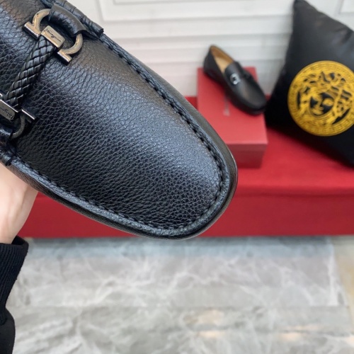 Replica Ferragamo Leather Shoes For Men #946982 $88.00 USD for Wholesale