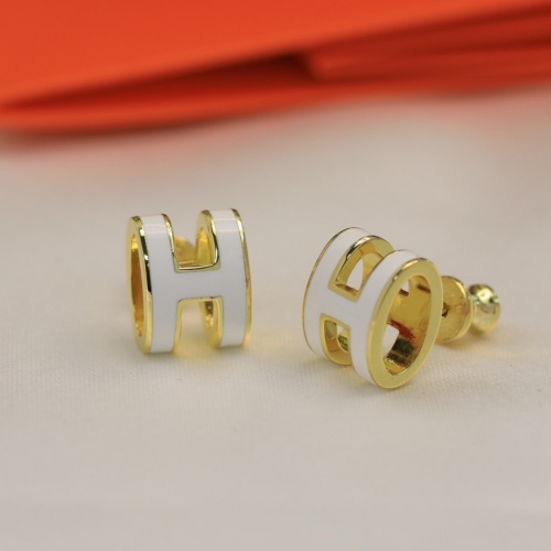 Replica Hermes Earring For Women #947141 $40.00 USD for Wholesale