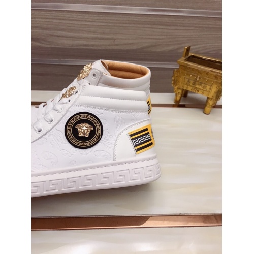 Replica Versace High Tops Shoes For Men #947272 $82.00 USD for Wholesale