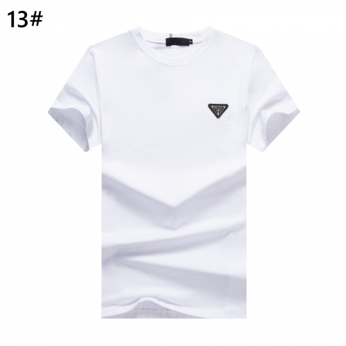 Prada T-Shirts Short Sleeved For Men #947378 $24.00 USD, Wholesale Replica Prada T-Shirts