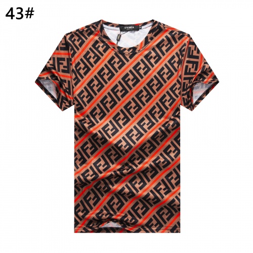 Fendi T-Shirts Short Sleeved For Men #947404 $24.00 USD, Wholesale Replica Fendi T-Shirts