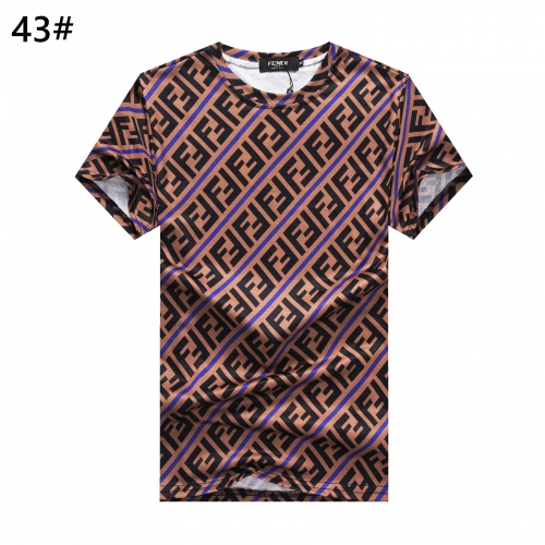Fendi T-Shirts Short Sleeved For Men #947406 $24.00 USD, Wholesale Replica Fendi T-Shirts