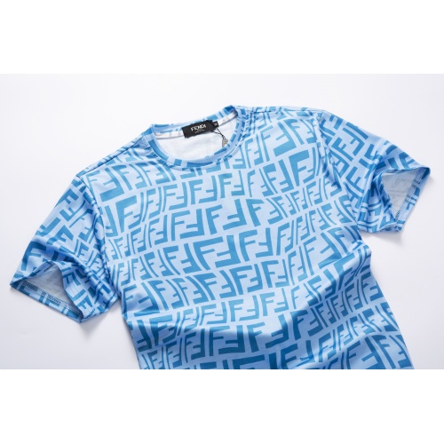 Replica Fendi T-Shirts Short Sleeved For Men #947407 $24.00 USD for Wholesale