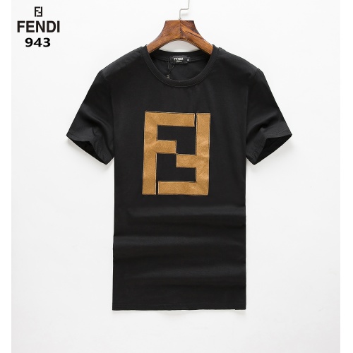 Fendi T-Shirts Short Sleeved For Men #947507 $24.00 USD, Wholesale Replica Fendi T-Shirts
