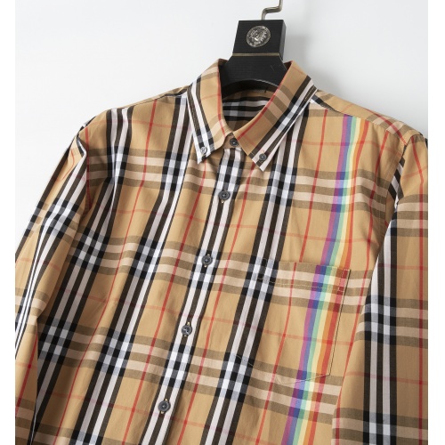 Replica Burberry Shirts Long Sleeved For Men #947921 $36.00 USD for Wholesale
