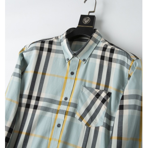 Replica Burberry Shirts Long Sleeved For Men #947924 $36.00 USD for Wholesale