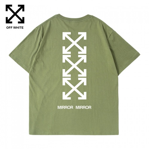 Off-White T-Shirts Short Sleeved For Men #948053 $27.00 USD, Wholesale Replica Off-White T-Shirts