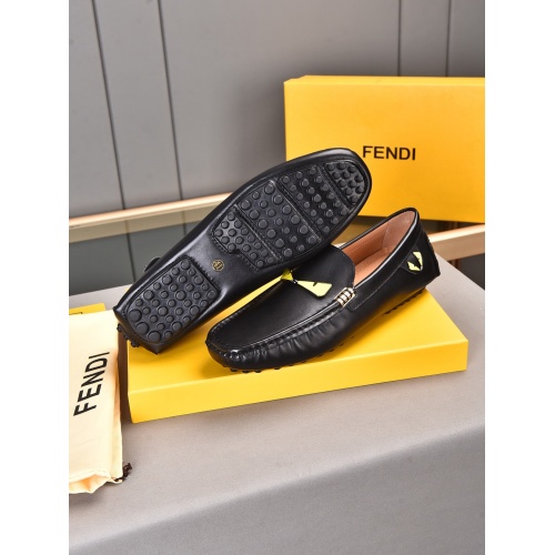Fendi Leather Shoes For Men #948109 $76.00 USD, Wholesale Replica Fendi Leather Shoes
