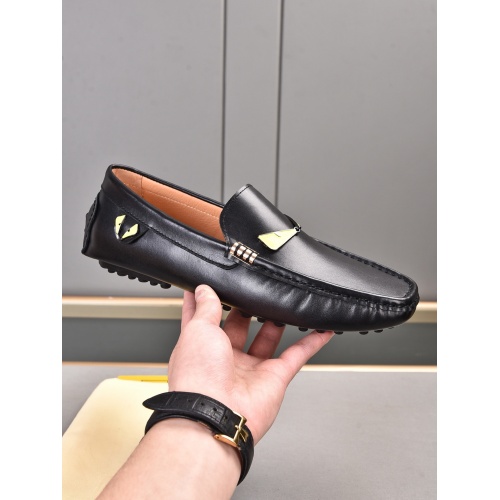 Replica Fendi Leather Shoes For Men #948109 $76.00 USD for Wholesale