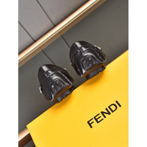 Replica Fendi Leather Shoes For Men #948109 $76.00 USD for Wholesale
