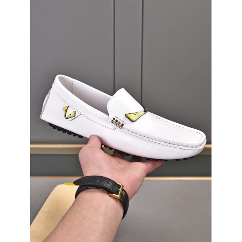 Replica Fendi Leather Shoes For Men #948112 $76.00 USD for Wholesale