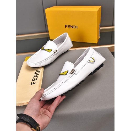 Replica Fendi Leather Shoes For Men #948112 $76.00 USD for Wholesale