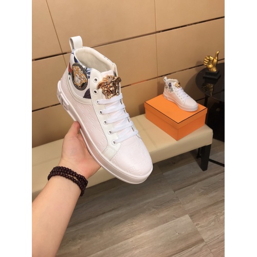 Replica Versace High Tops Shoes For Men #948564 $80.00 USD for Wholesale