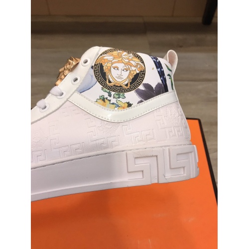 Replica Versace High Tops Shoes For Men #948564 $80.00 USD for Wholesale