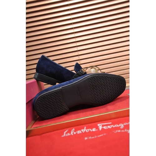 Replica Ferragamo Leather Shoes For Men #948706 $92.00 USD for Wholesale