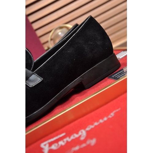 Replica Ferragamo Leather Shoes For Men #948707 $92.00 USD for Wholesale
