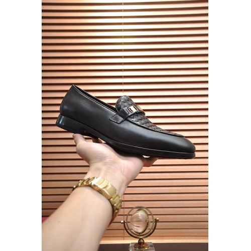 Replica Ferragamo Leather Shoes For Men #948709 $92.00 USD for Wholesale