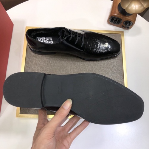 Replica Ferragamo Leather Shoes For Men #948711 $88.00 USD for Wholesale