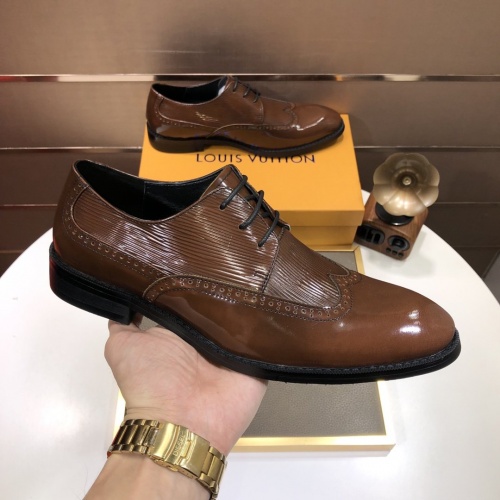 Replica Hermes Leather Shoes For Men #948715 $88.00 USD for Wholesale