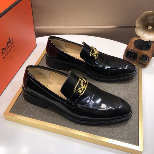 Hermes Leather Shoes For Men #948716 $92.00 USD, Wholesale Replica Hermes Leather Shoes